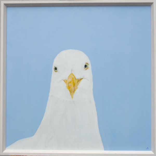 Painting of a seagull named Gertrude