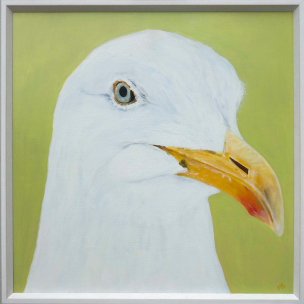 Painting of a seagull named Napoleon
